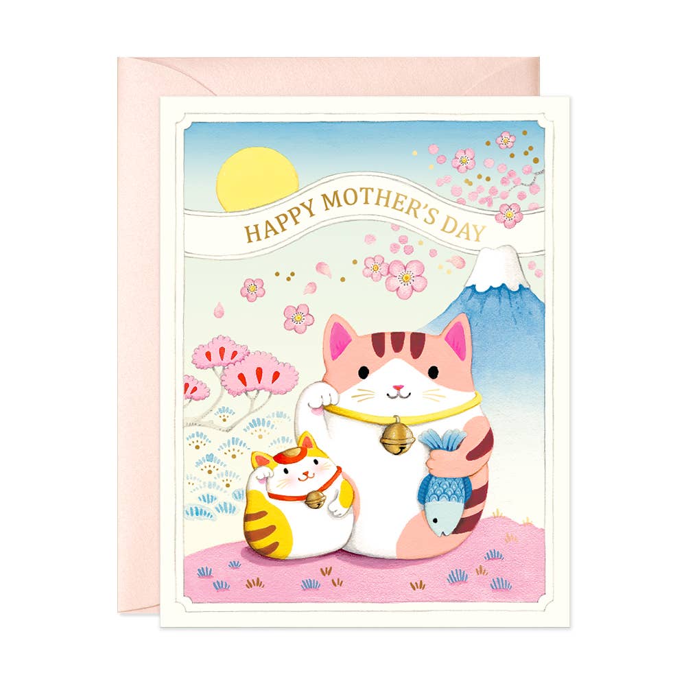 Mother's Day Lucky Cats Card