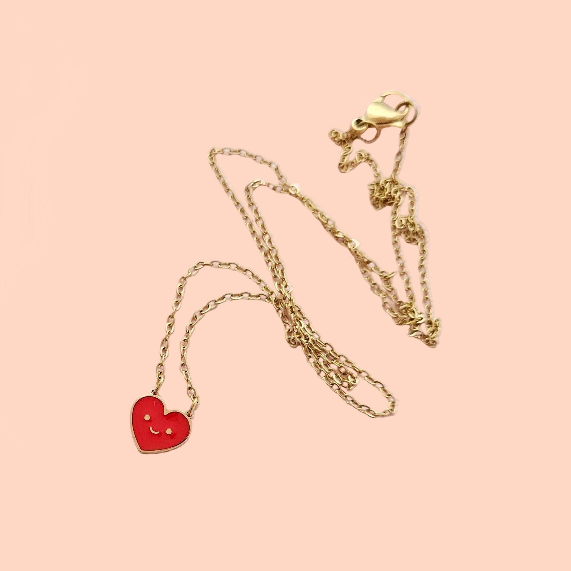 Happy Heart necklace -gold