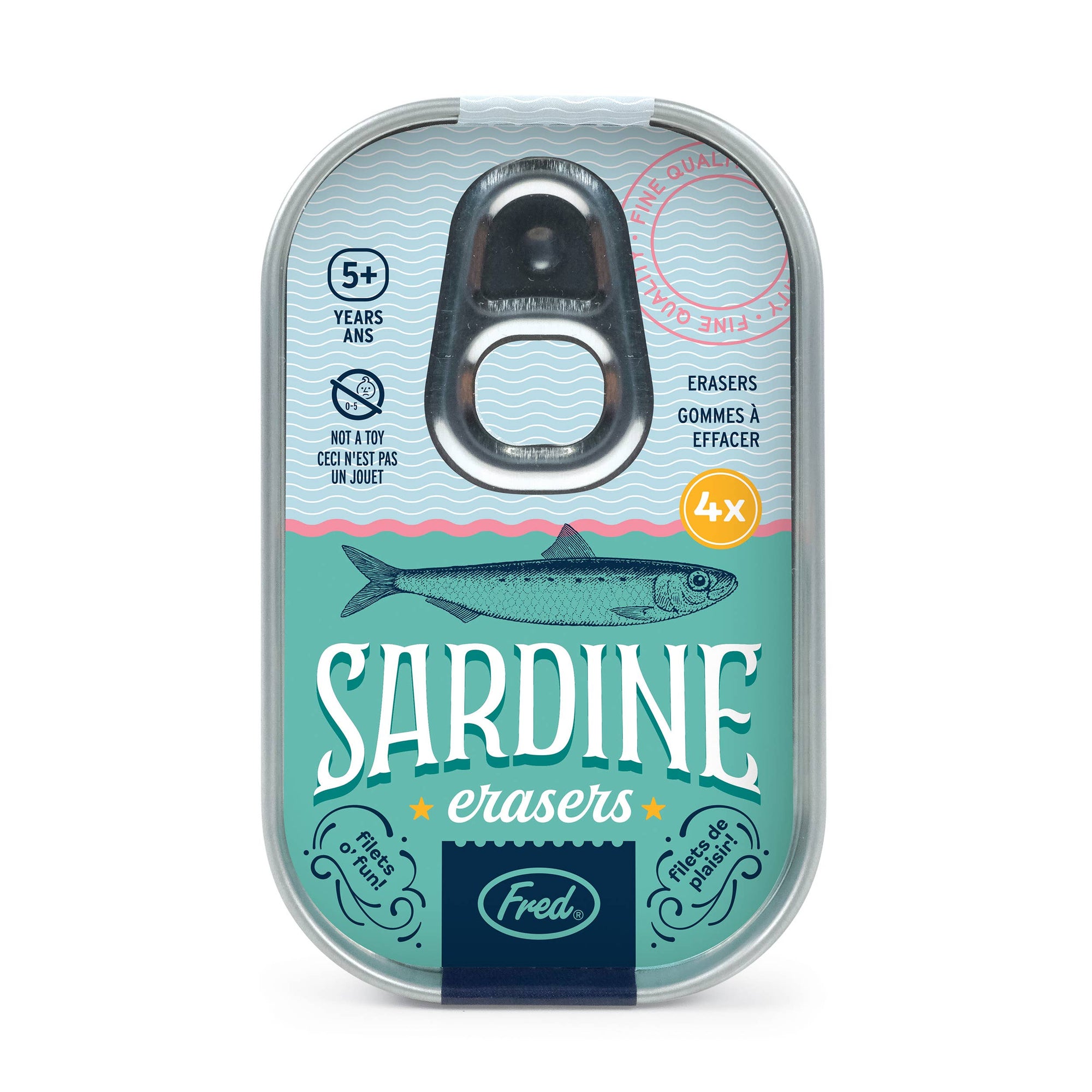 Sardine Erasers - Tin of 4