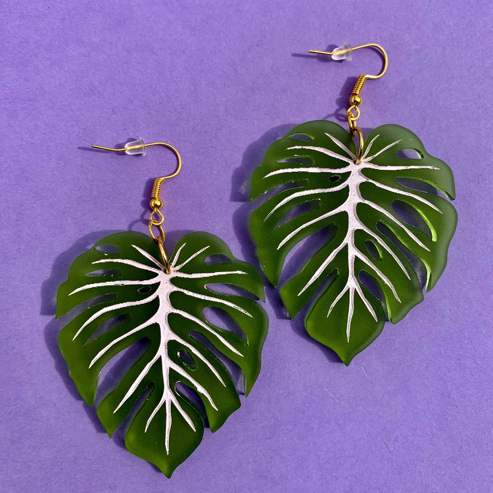 Monstera Leaf -forest marble