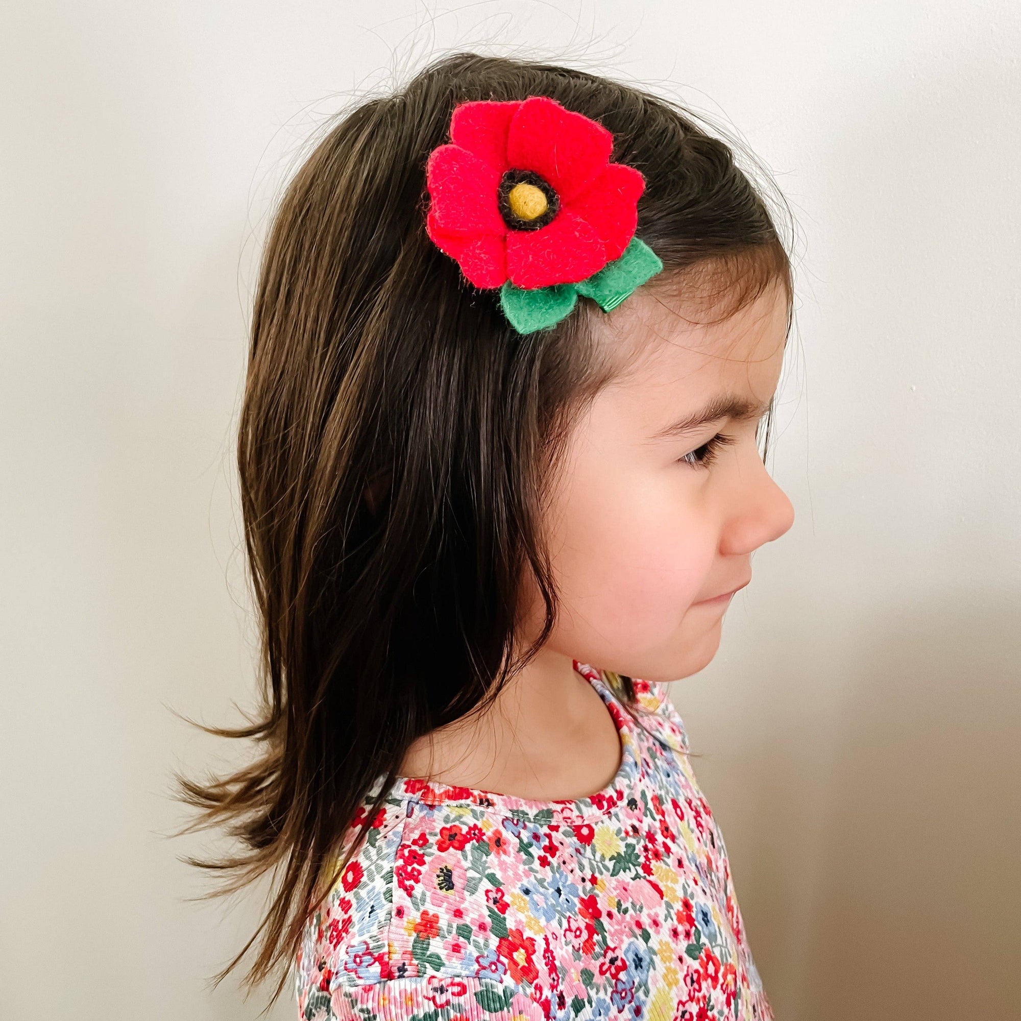 Red Poppy Hair Tie