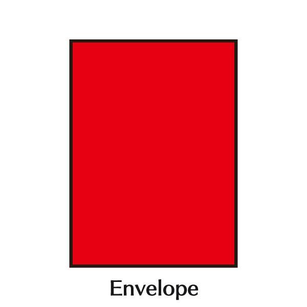 Red envelope with 'Envelope' text on a white background