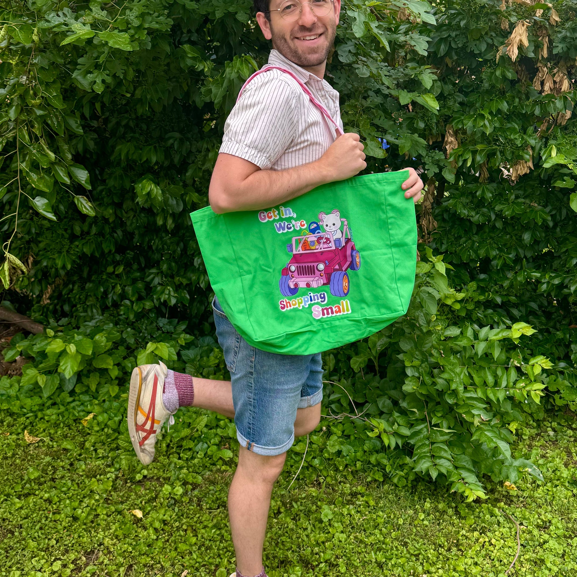Get in We’re Shopping Small Tote