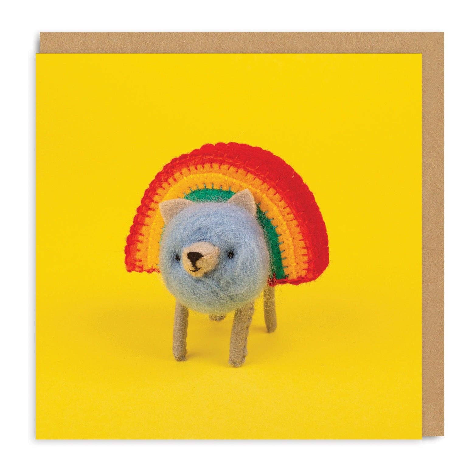 Rainbow Pomeranian Card