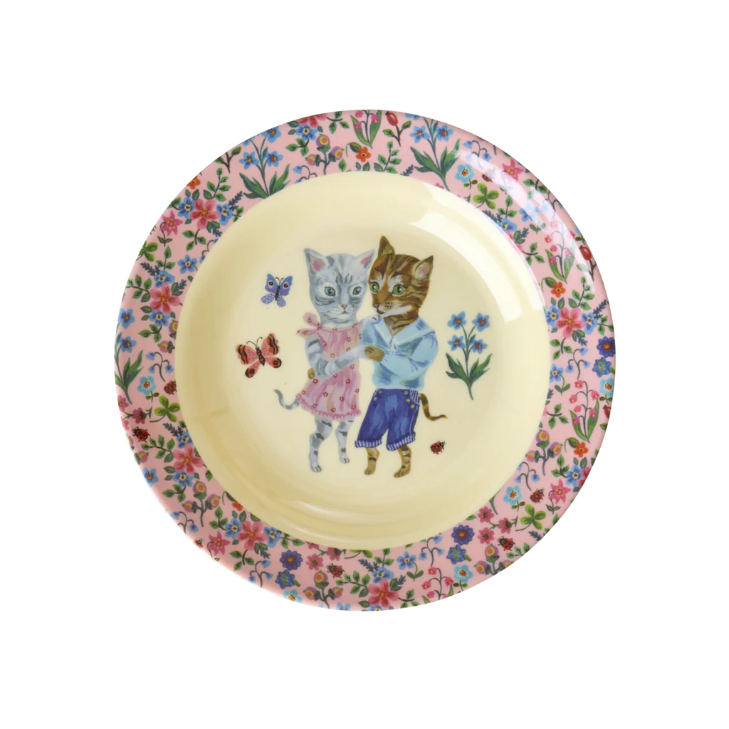 Melamine Kids Bowl | Nathalie Lété Pink Print