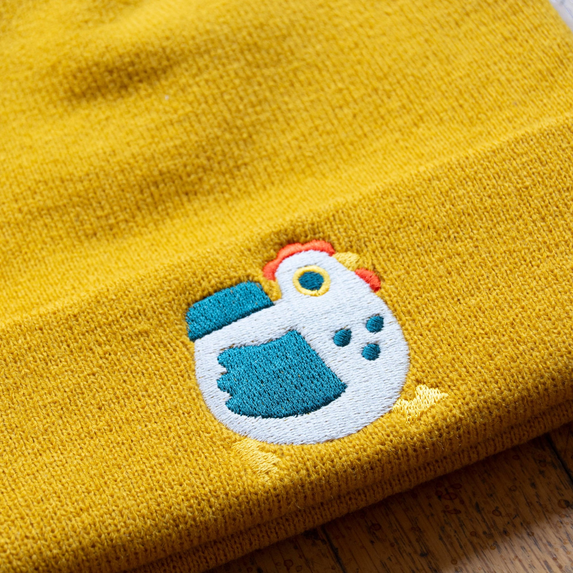 Embroidered Chicken Beanie