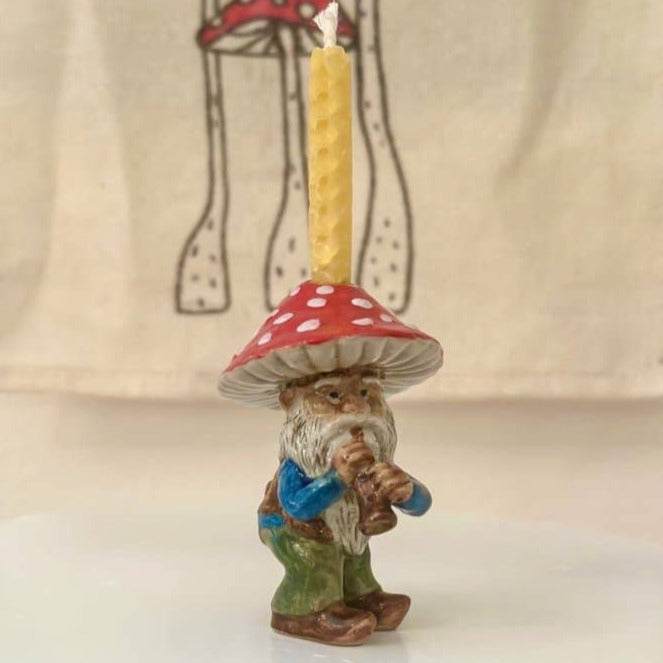 Mushroom Gnome Cake Topper