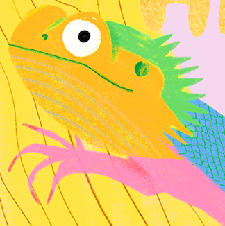 BEARDY DRAGON - Birthday Card