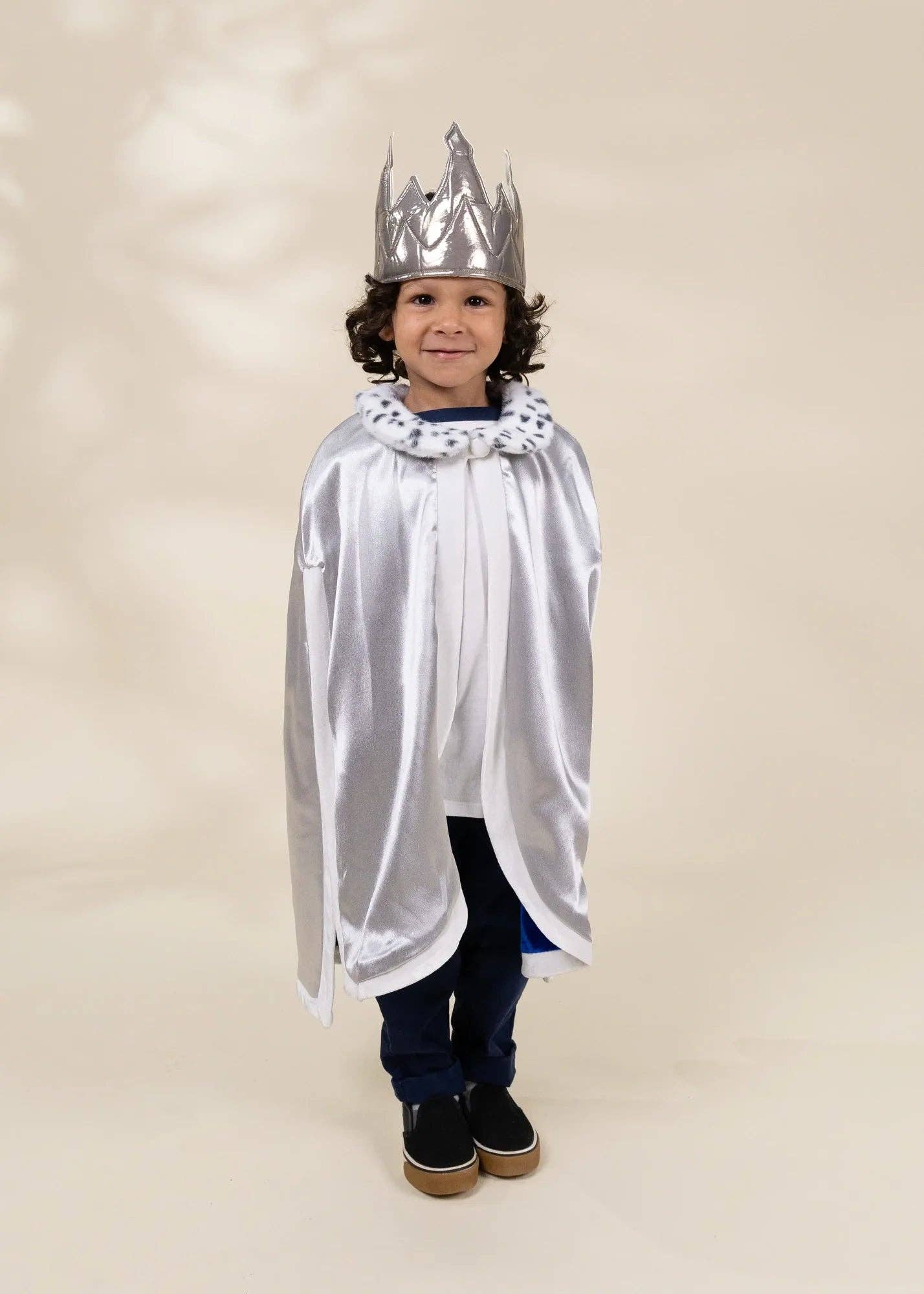 Role Play Dress-Up King Cape with Crown