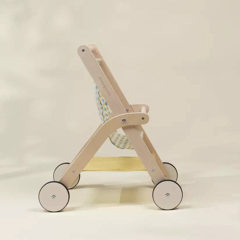 Wooden Dolls’ Stroller