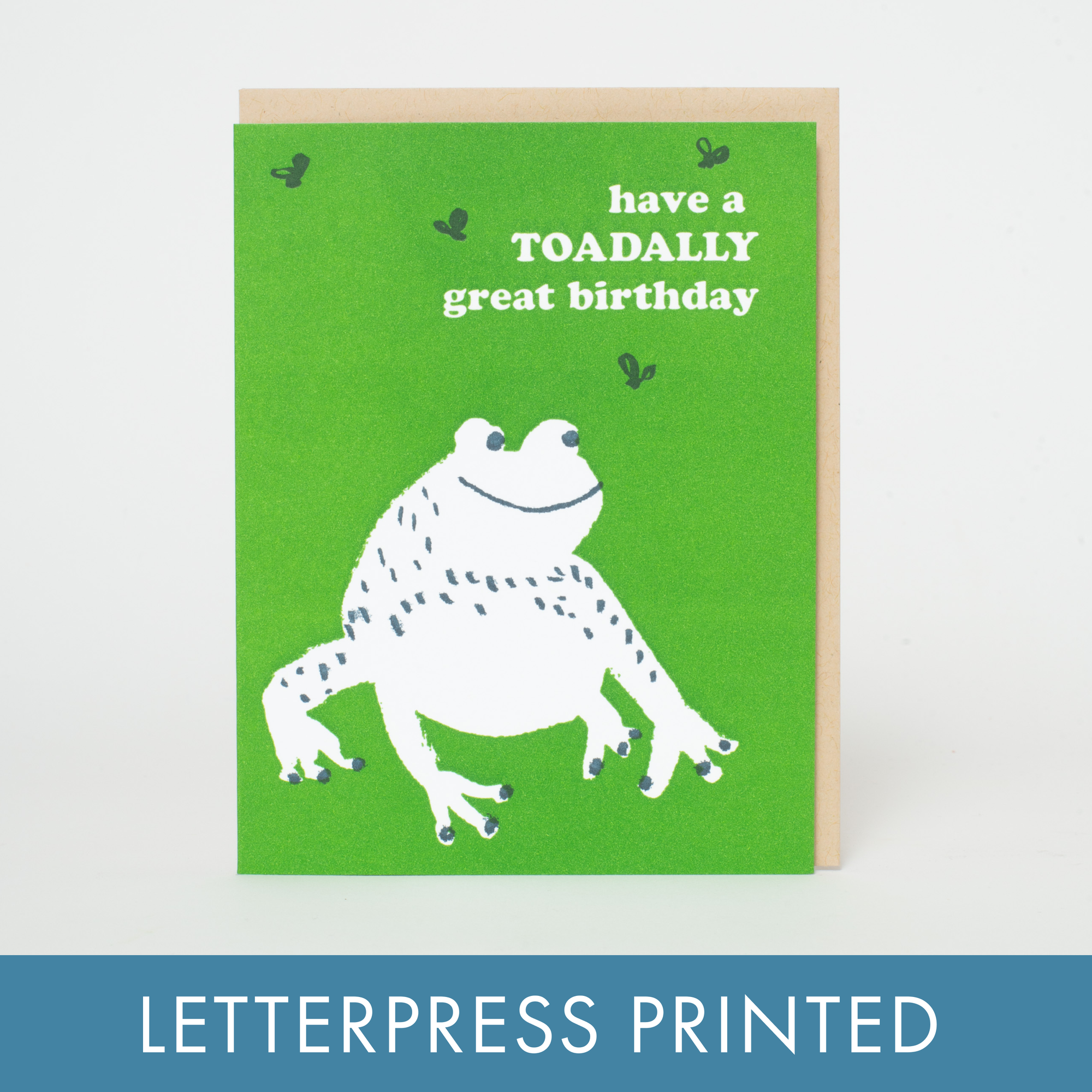 Toad Birthday Punny Letterpress Card