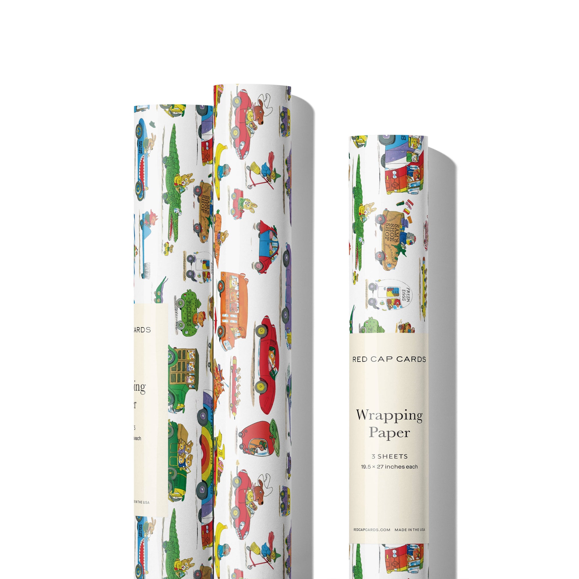 Busytown Cars wrapping paper (roll or sheet)