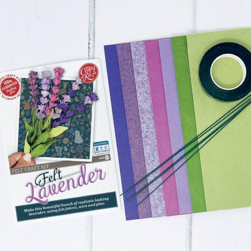 Felt Lavender Flower Craft Kit