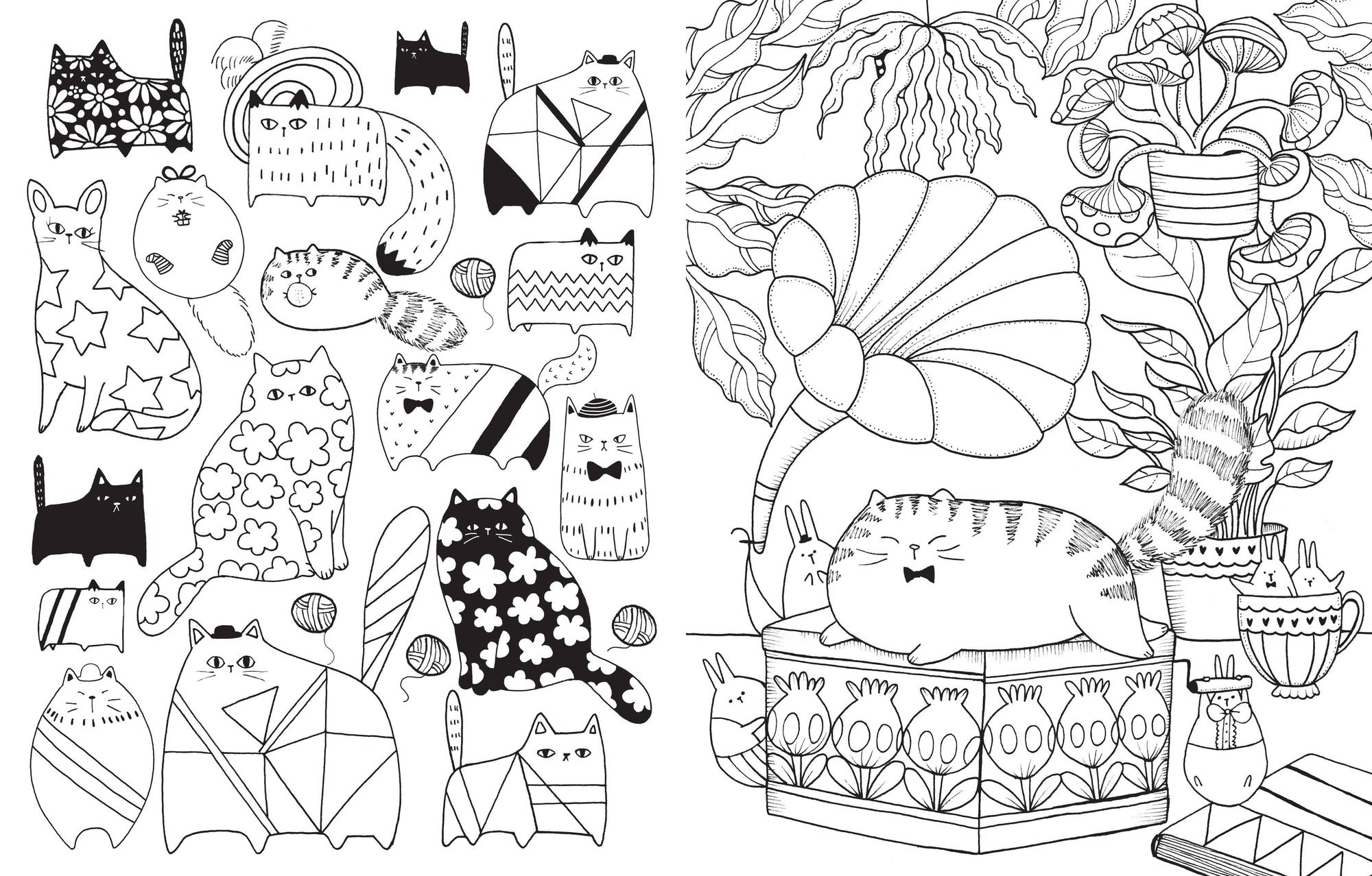 A Million Cute Animals Coloring Book