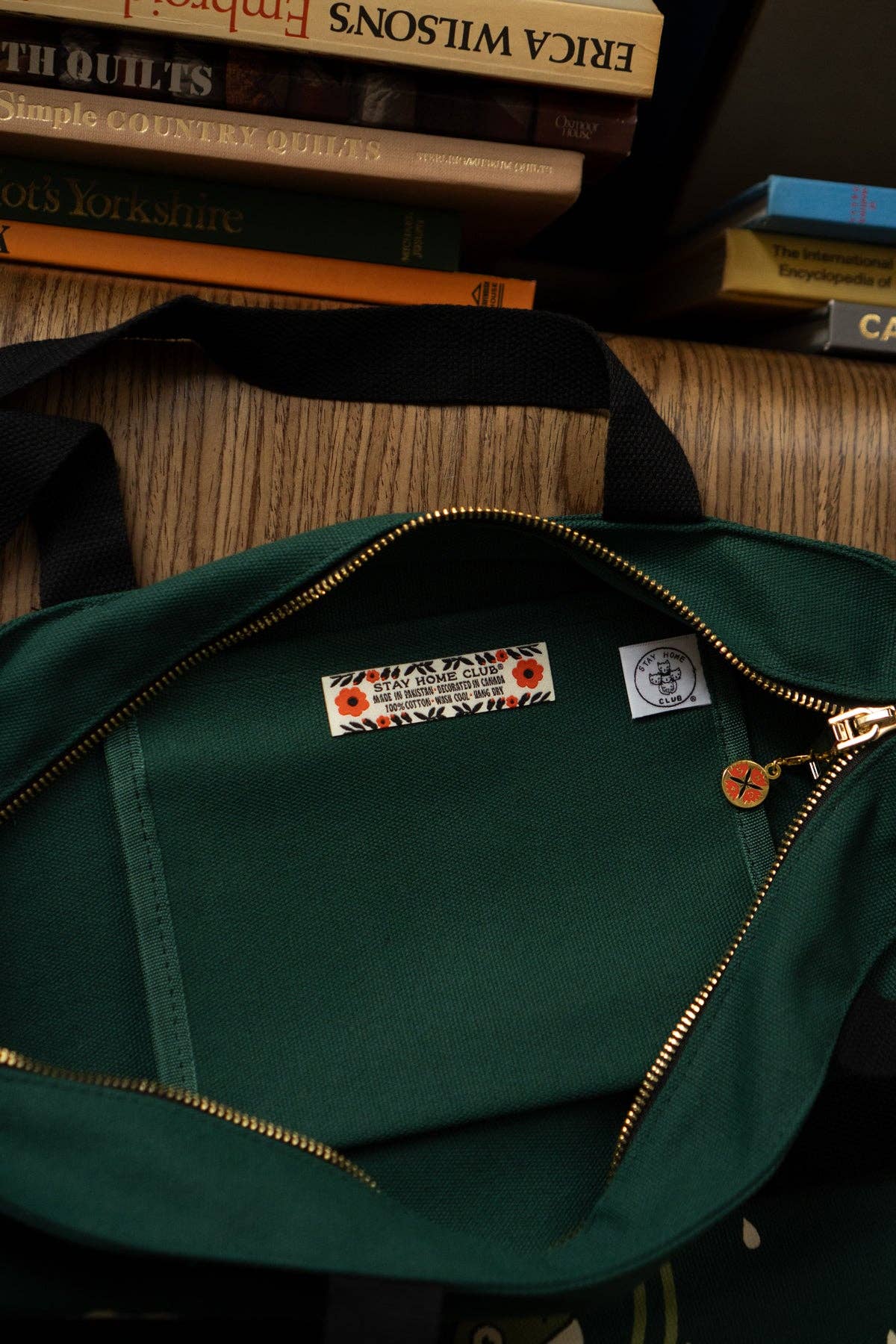 Oh Drat Big Zip Tote | XL canvas tote with pocket & zipper