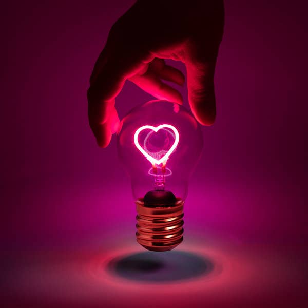 Magic Cordless Heart Lightbulb