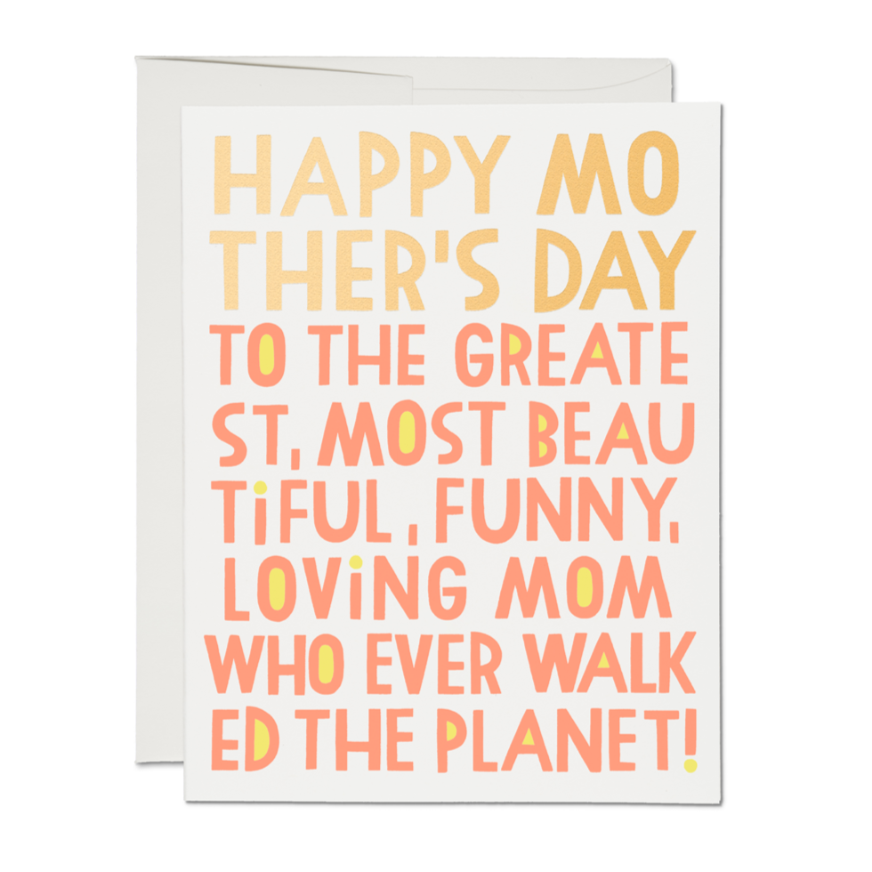 Greatest Mom card