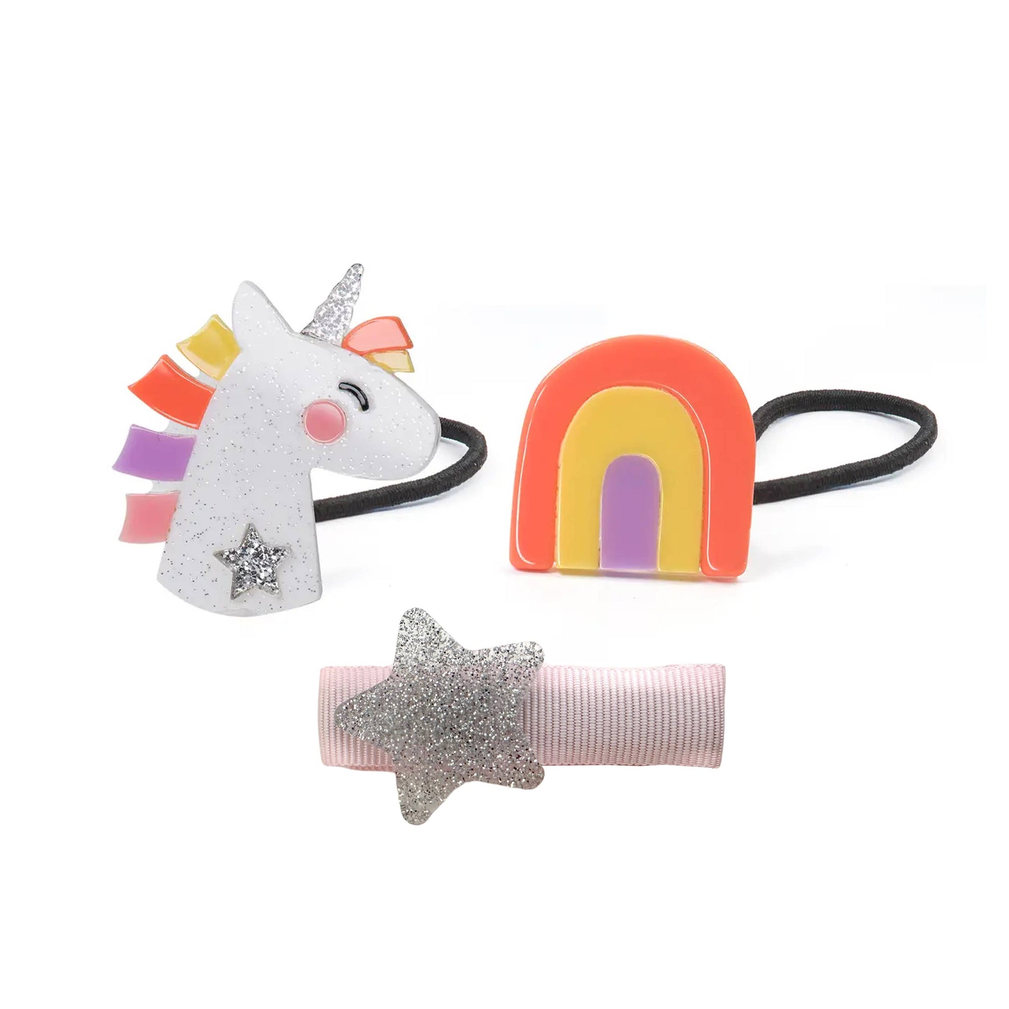 Unicorn Rainbow Hair Ties Ponytail Holder