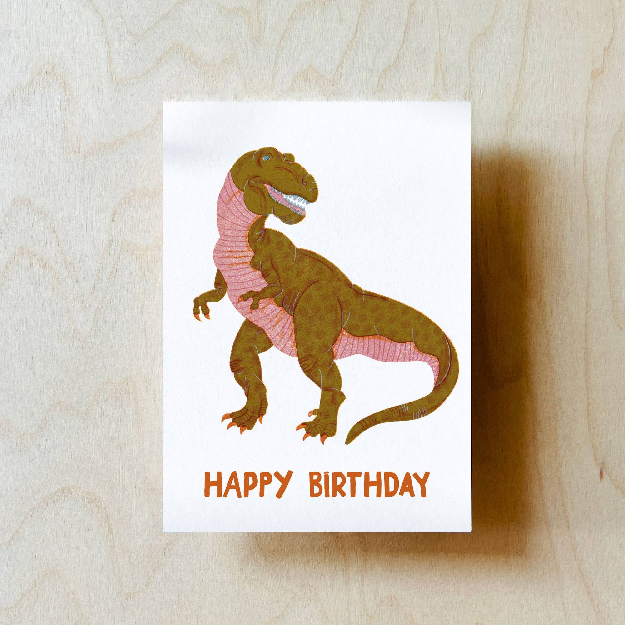 Birthday Dino Postcard -Barbara Dziadosz