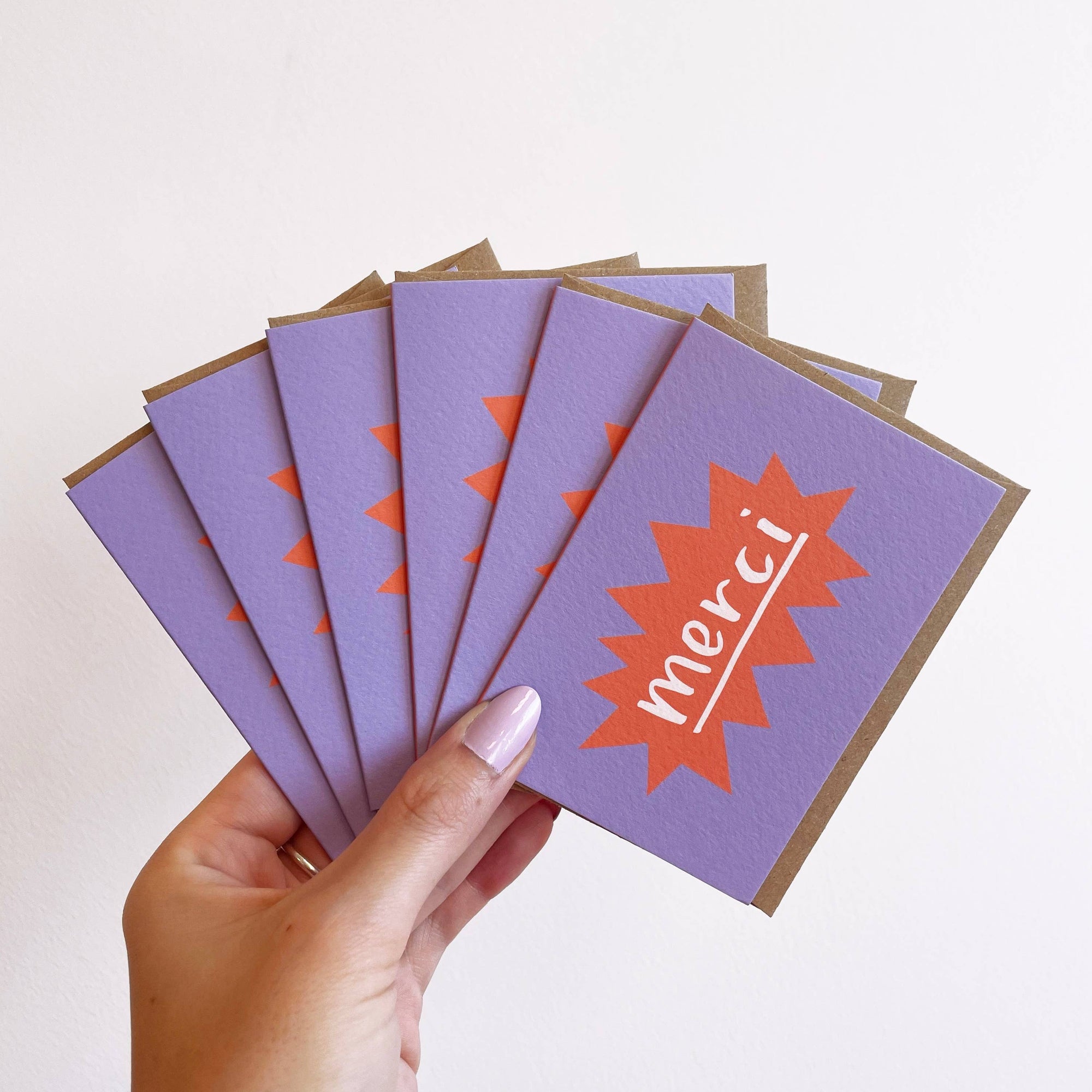 Mini Merci Cards - Pack of 6