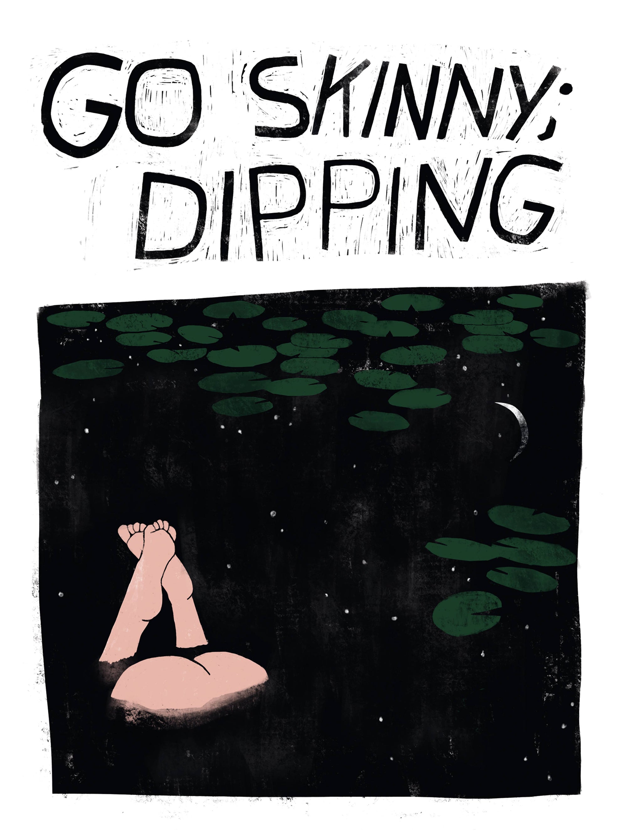 Art Print - Go Skinny Dipping