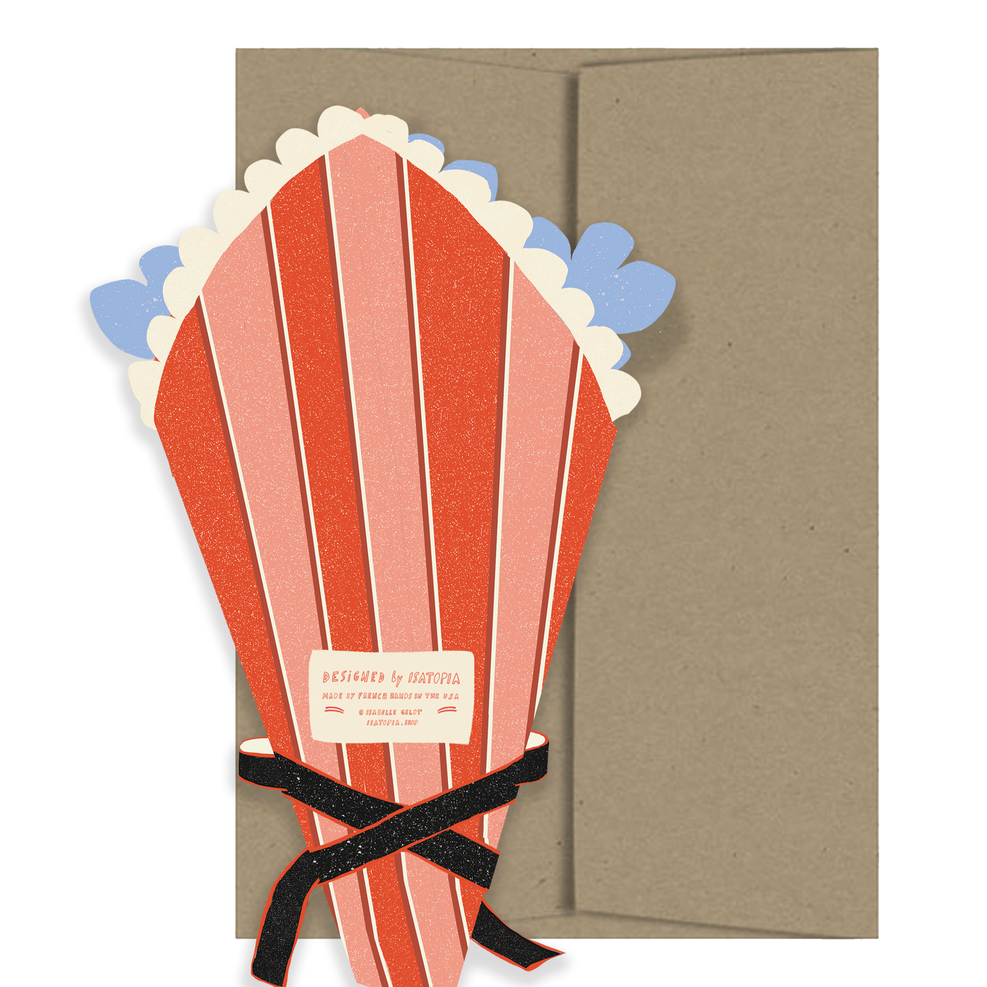 Flower Bouquet Amour Collection - Die Cut Card