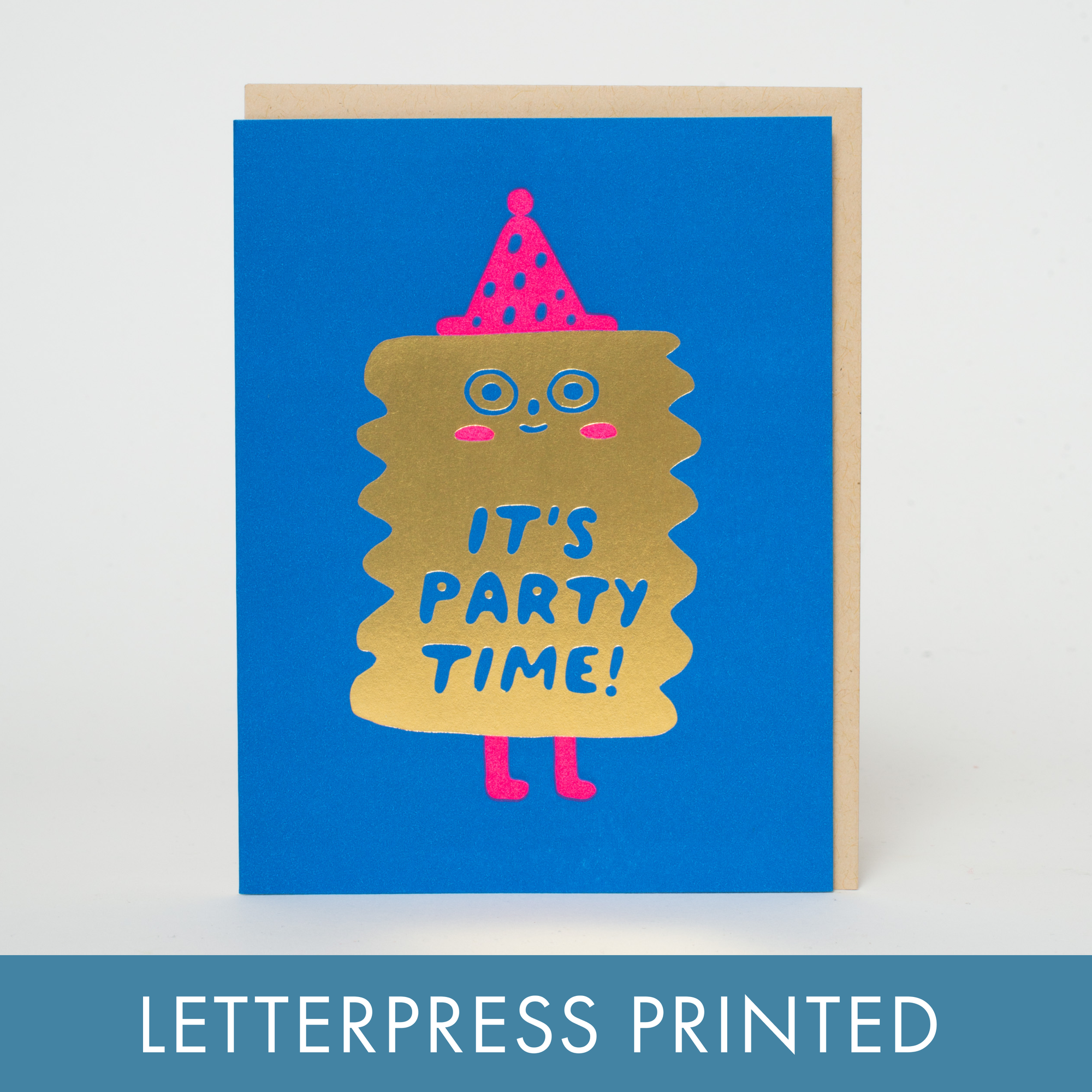 Party Time Birthday Friend Letterpress Card - Suzy Ultman
