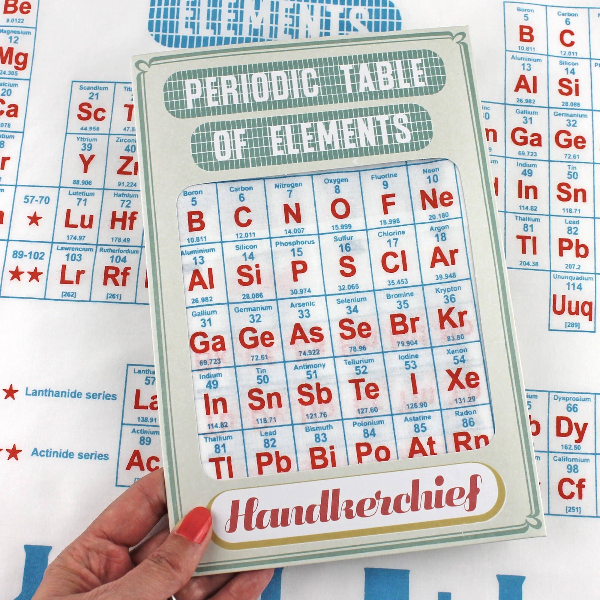 Periodic Table of Elements Handkerchief Pocket Square Bandana