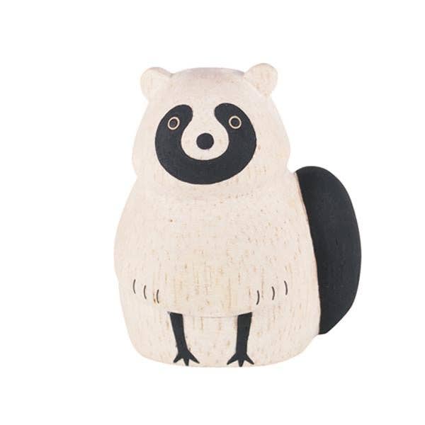 Stuffed animal toy shaped like a panda on a white background