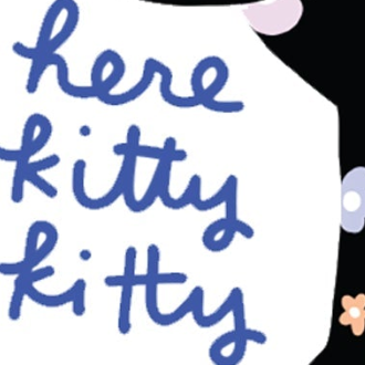 Here Kitty - Die Cut Sticker