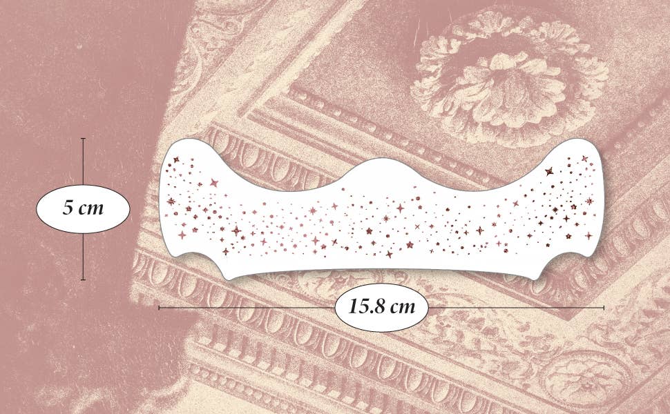 Measurement of a white object on a decorative pink background