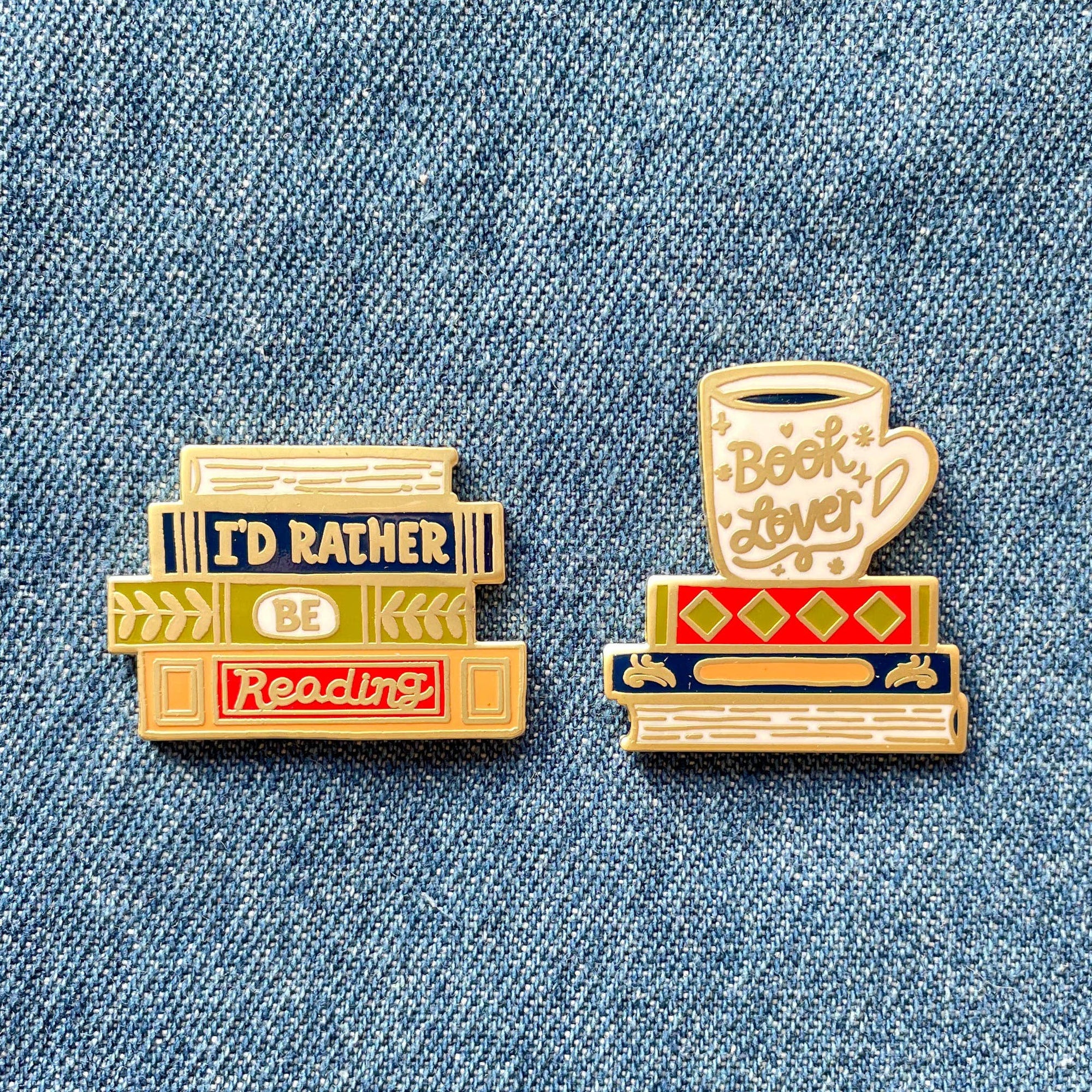 Book Lover Enamel Pin