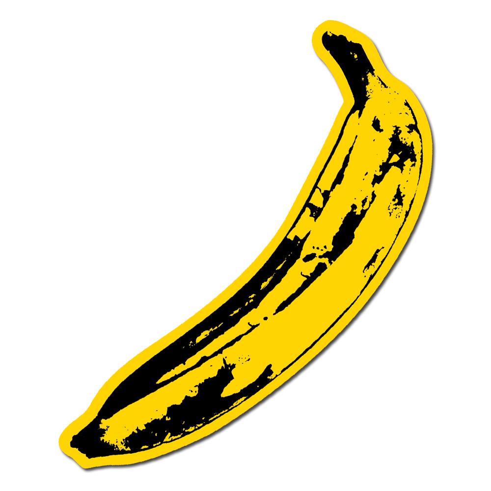 Yellow banana on a black background