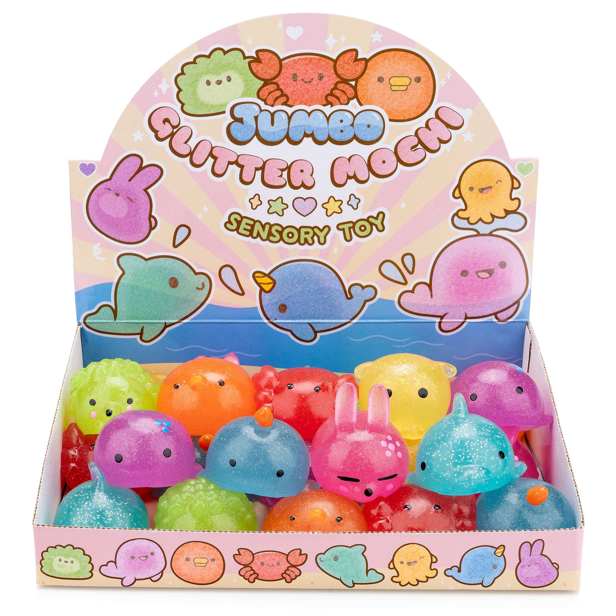 Jumbo Glitter Mochi Sensory Toy