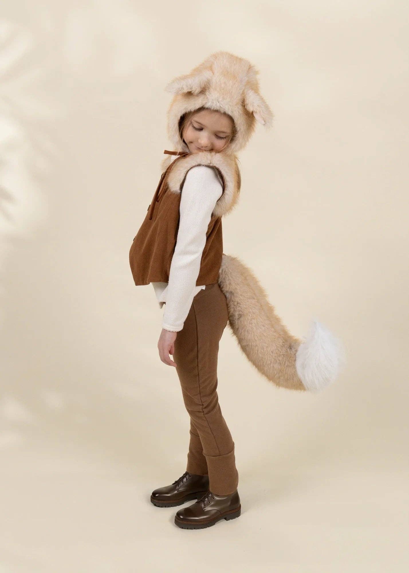 Fox Fur Hat Vest & Tail Set