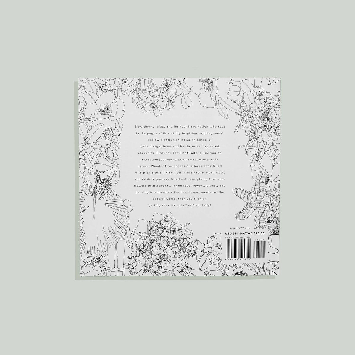 The Plant Lady: A Floral Adult Coloring Book