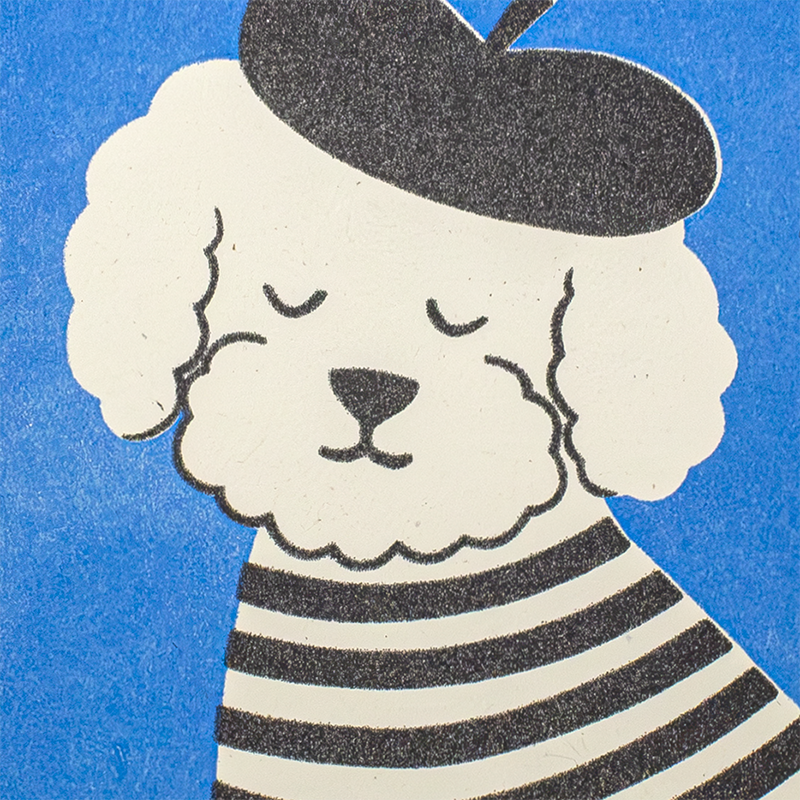 Oui Oui, a New Bébé - Risograph Card