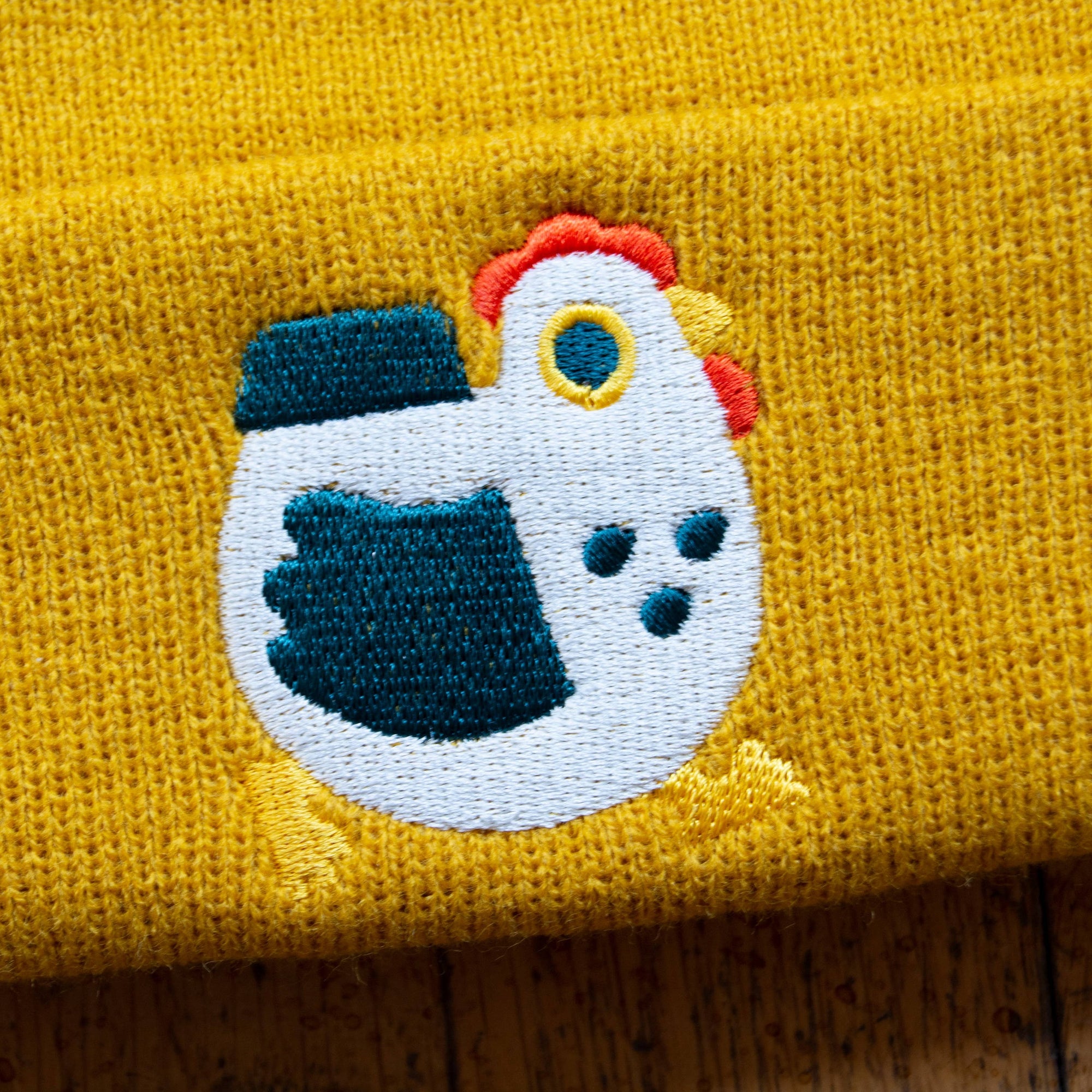 Embroidered Chicken Beanie