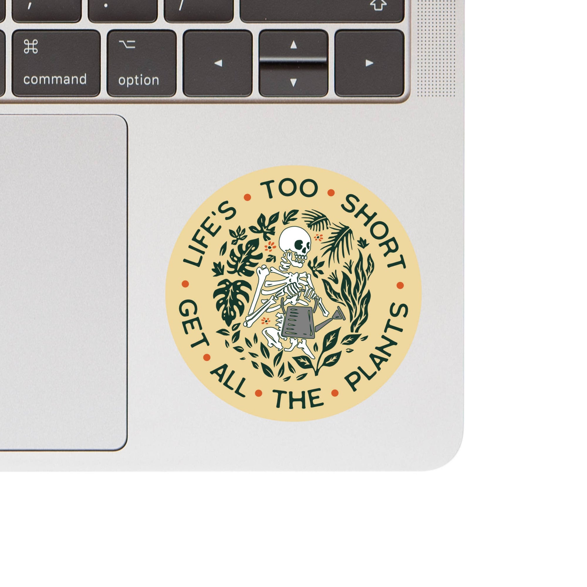 Cute Funny Plant Life Skeleton High Quality Vinyl Sticker