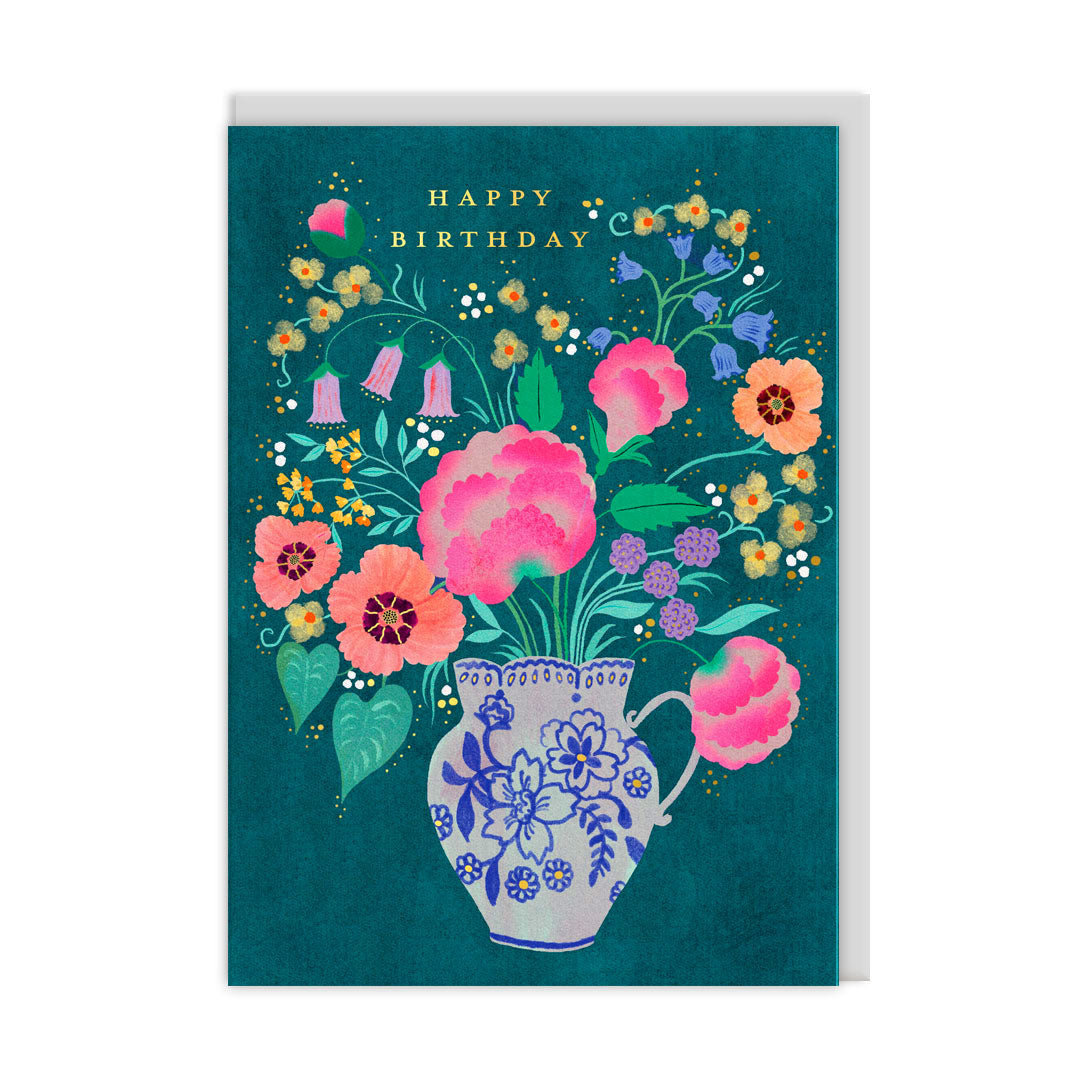 Flower Vase Greeting Card