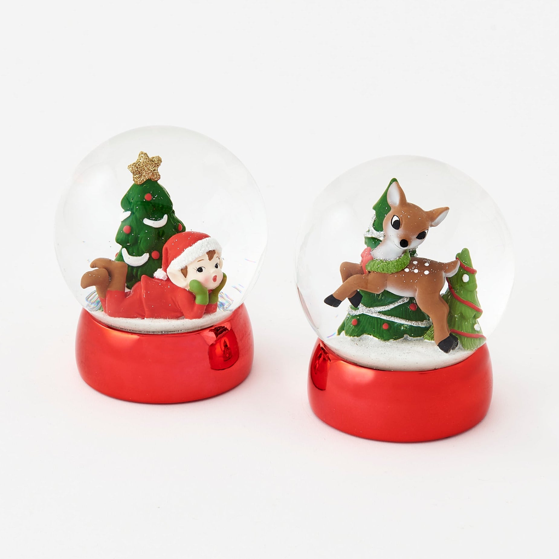 Deer & Elf Waterglobe