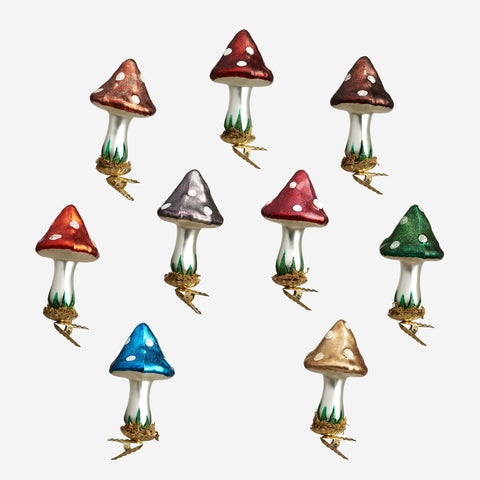 Gnome Mushroom Clip-on Ornament