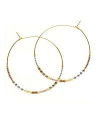 Japanese Seed Bead Hoops- multiple colorways