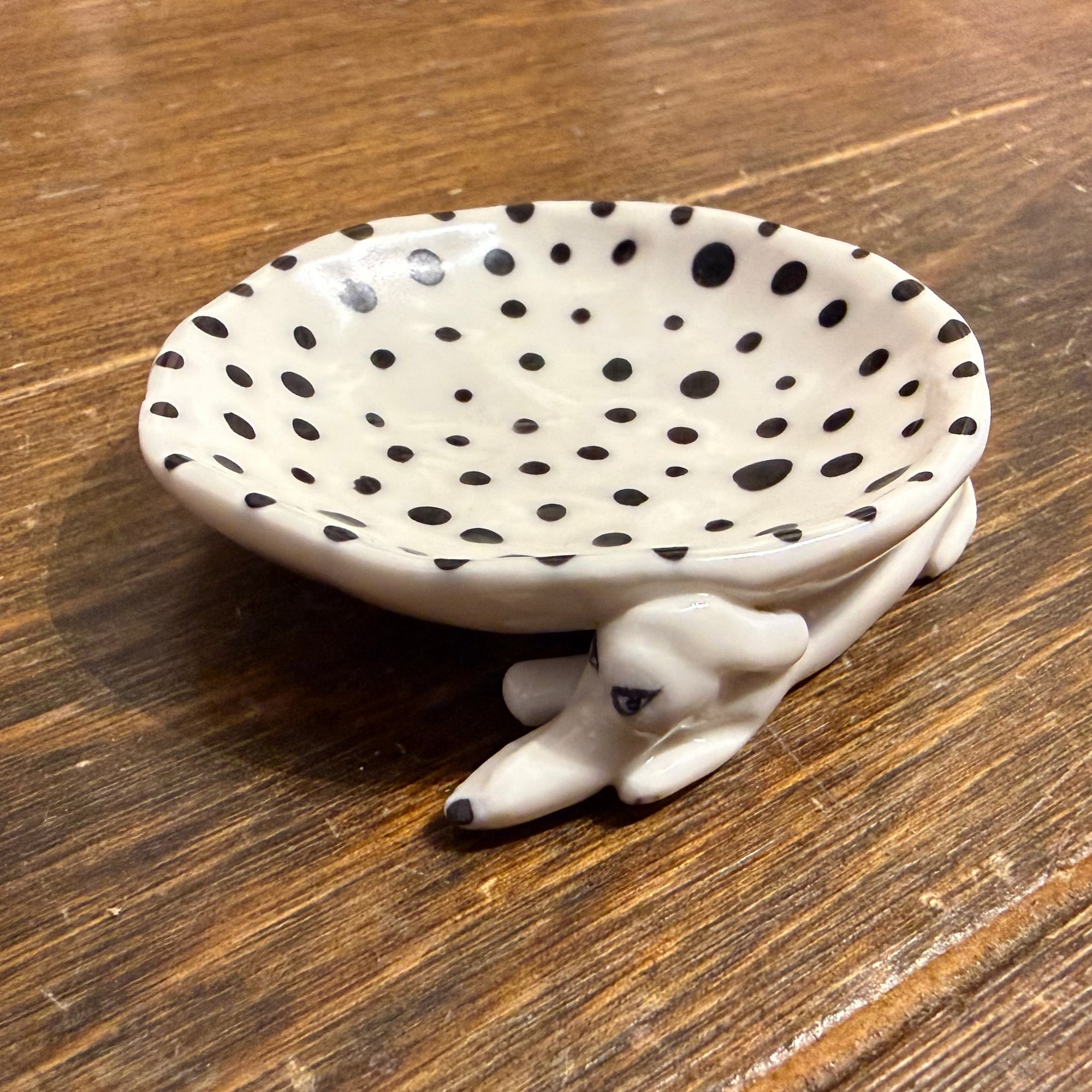 Mini Dog Dish w Spots -Eleonor Boström