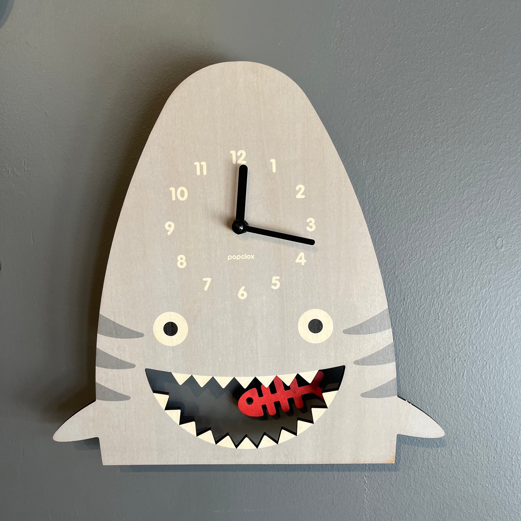 Shark Pendulum Clock -wood