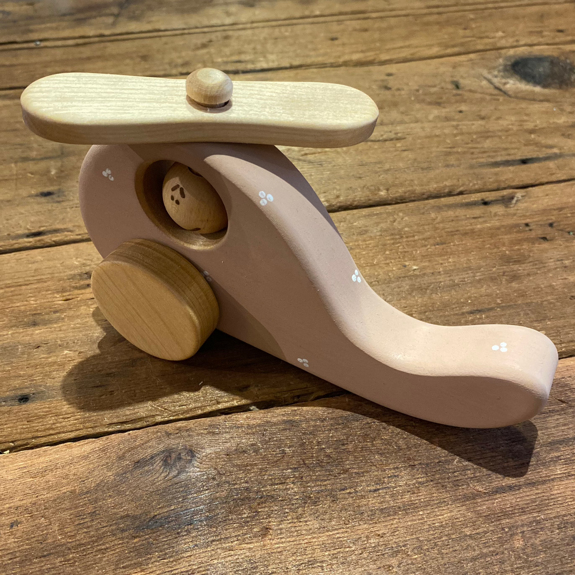 Wooden Helicopter Toy