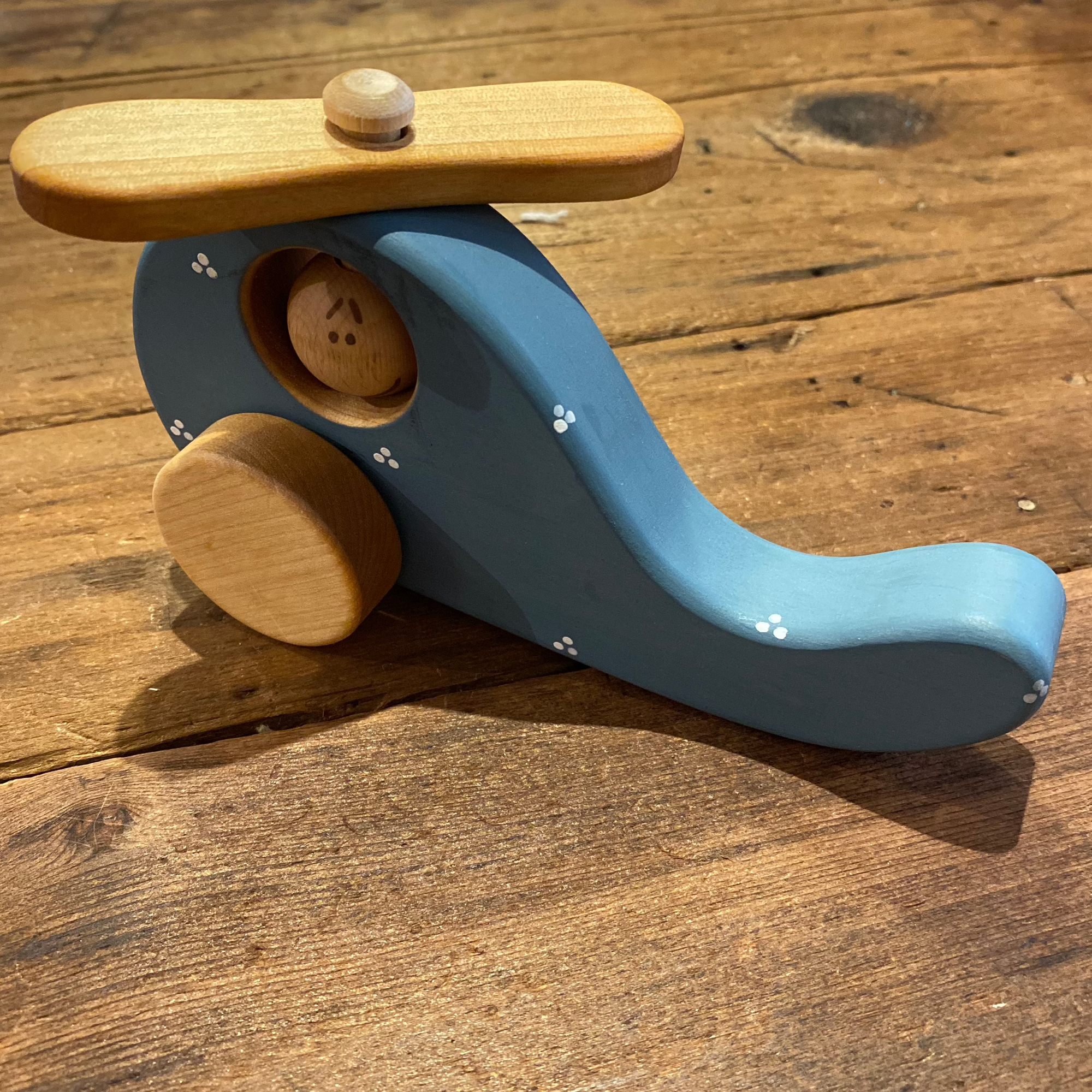 Wooden Helicopter Toy