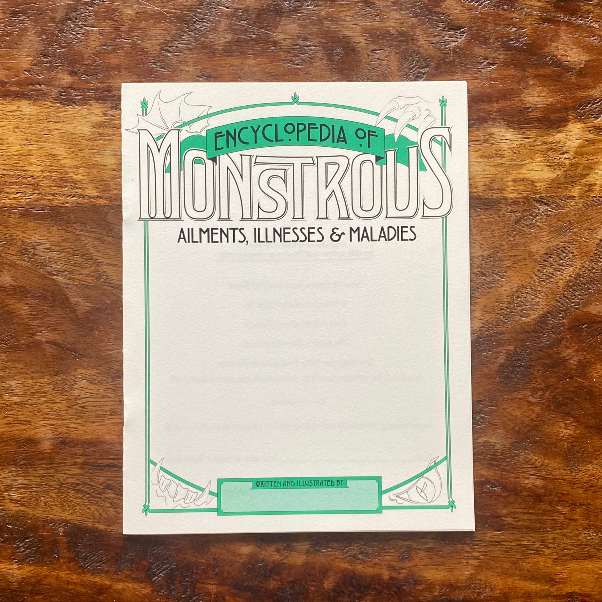 MONSTROUS AILMENTS -Storybook with Drawing Prompts