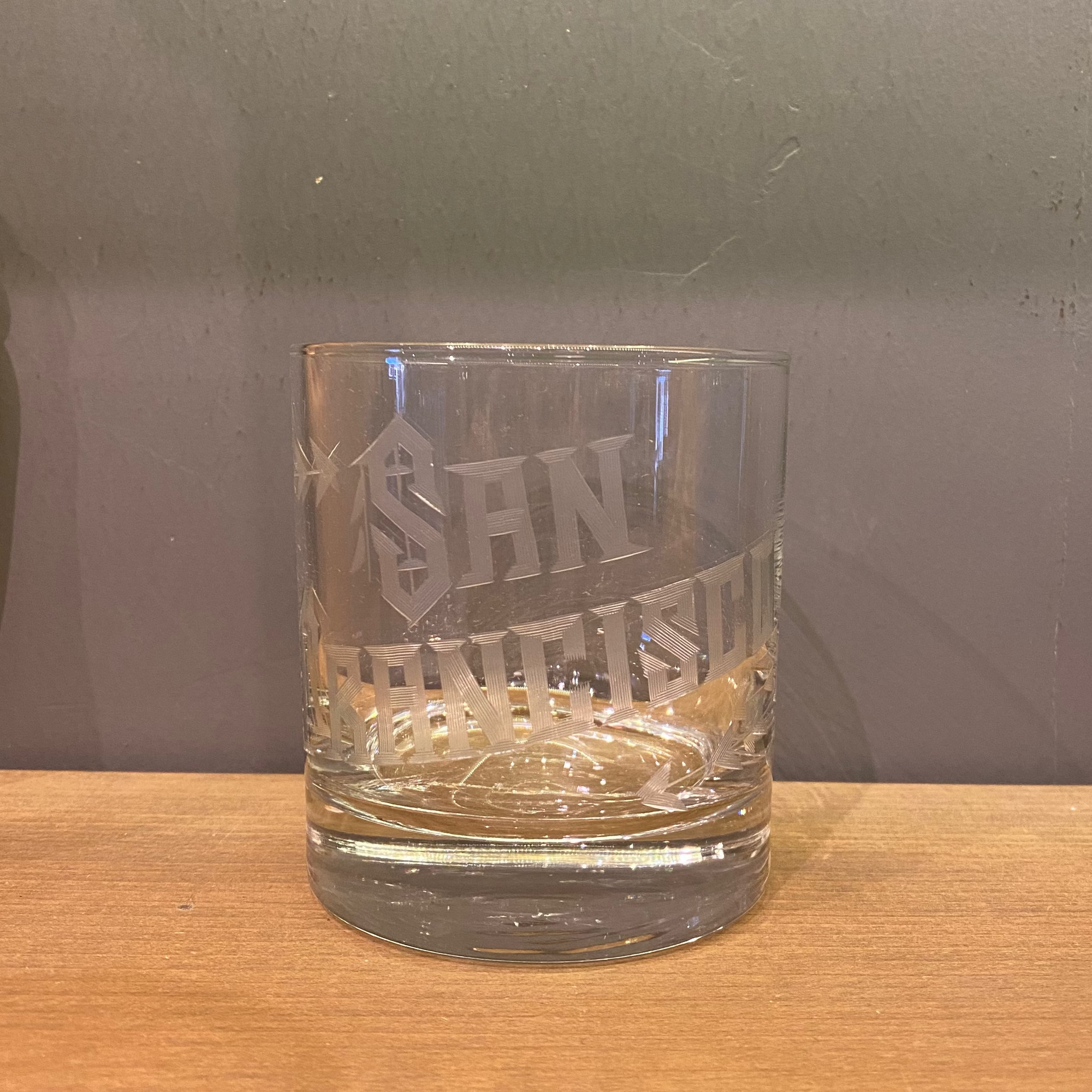 SAN FRANCISCO Hand Engraved Glasses -set of 2