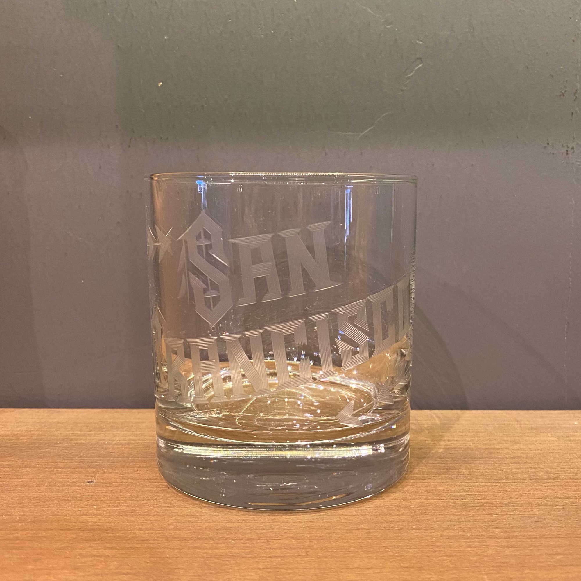 SAN FRANCISCO Hand Engraved Glasses -set of 2